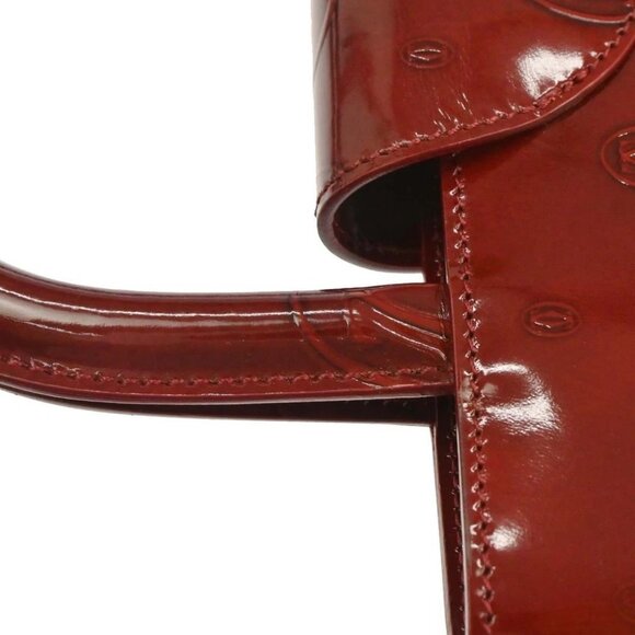 Cartier Bordeaux Patent Leather Happy Birthday Handbag ELGC 117044 - Picture 7 of 10